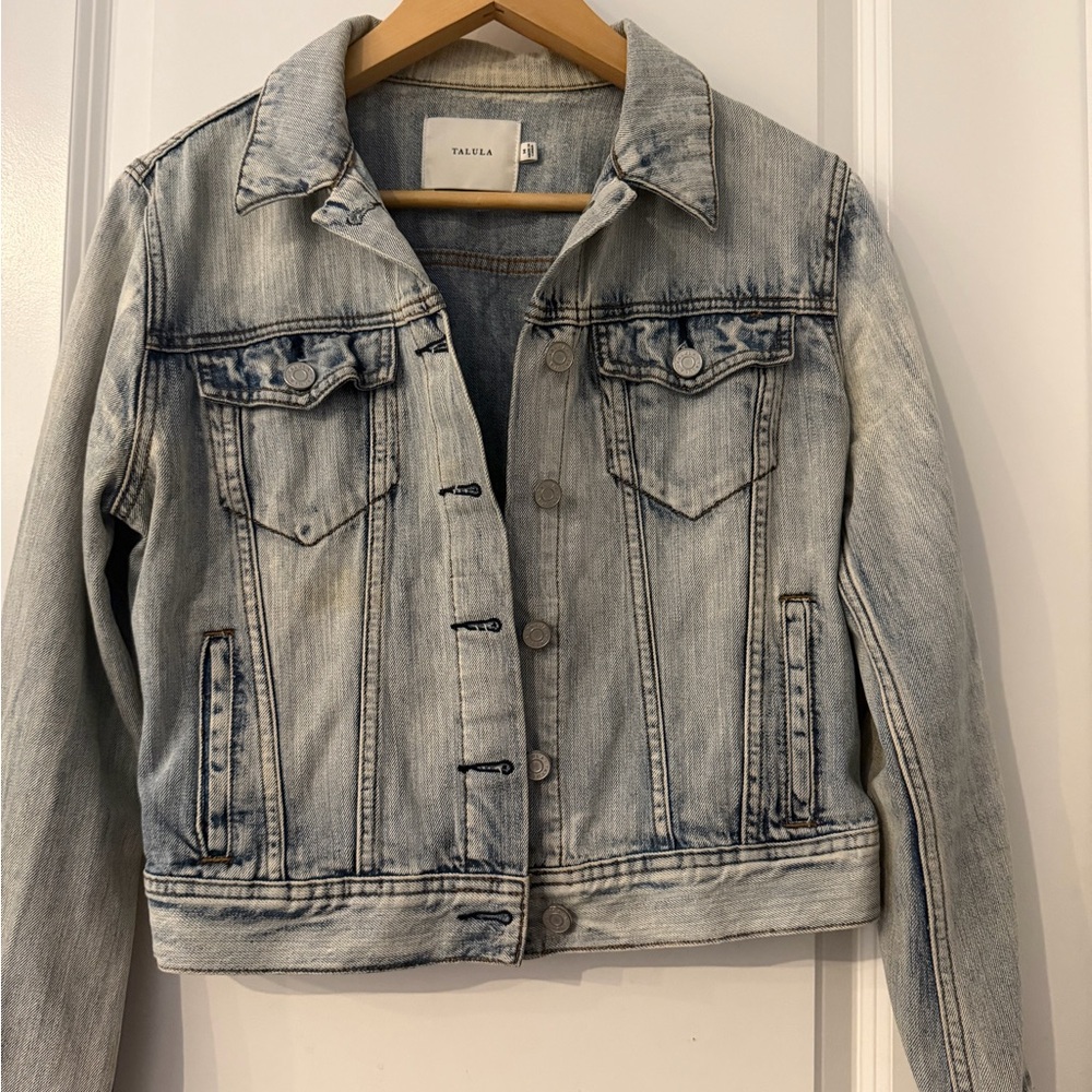 Talula Washed Light Blue Denim Jacket - Classic Jean Jacket